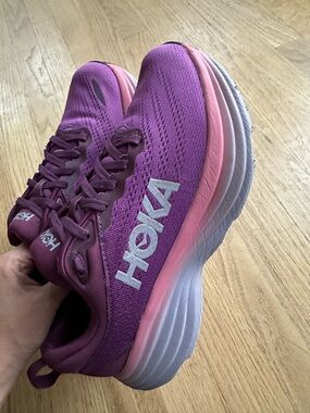 Hoka Women's Pink Purple Gradient Running Shoes
